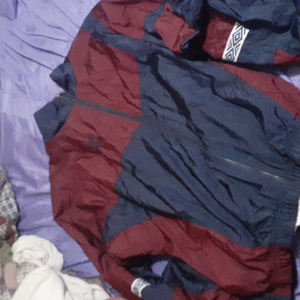 Blue and red umbro sweat jacket adult large